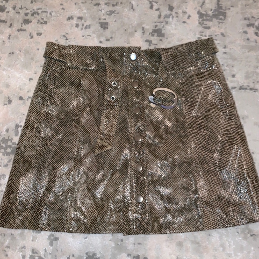 Snake print Mini Skirt